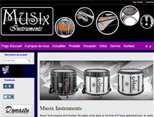 Tablet Screenshot of musix-instruments.com